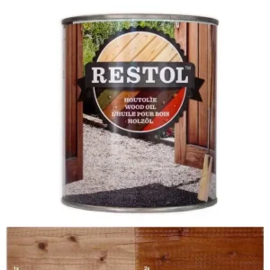 Gratis Retour Restol Houtolie Zijdeglans Rood Bruin-1 LTR