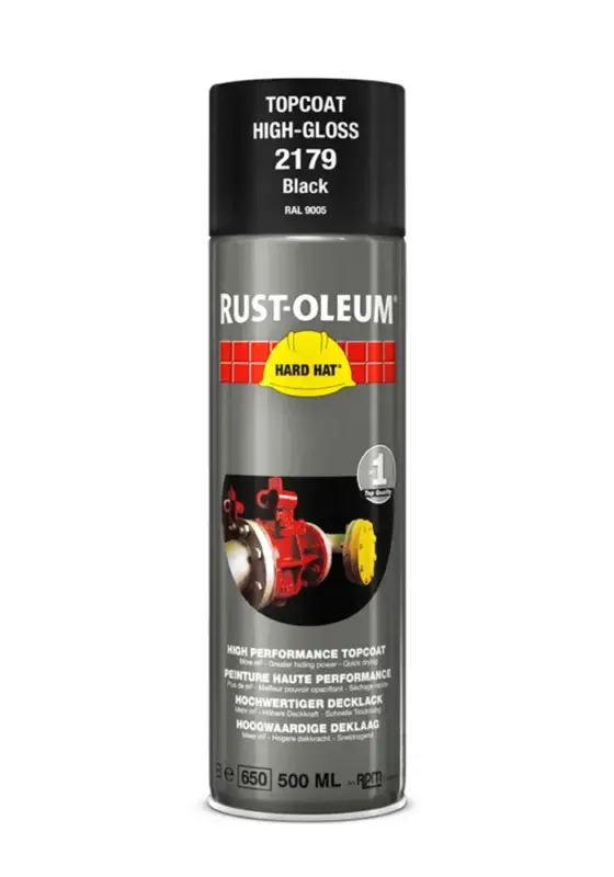 Voordeelprijs Rust-Oleum 2179 Hoogglans Zwart RAL9005-500 ML