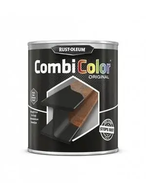 Op = Op Rust-Oleum Combicolor 7319 Smeedijzer Zwart RAL9005-250 ML