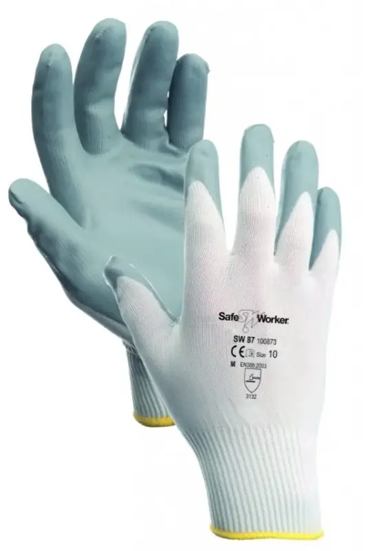 SafeWorker Handschoen Nitrile Thomsit SW87-1 Paar - Maat L/9 Tijdelijk Beschikbaar