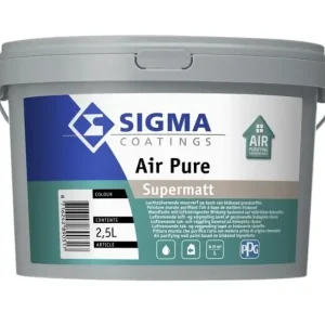 Veilige Betaling Sigma Air Pure Supermatt | Luchtzuiverende Muurverf-2,5 LTR - Wit