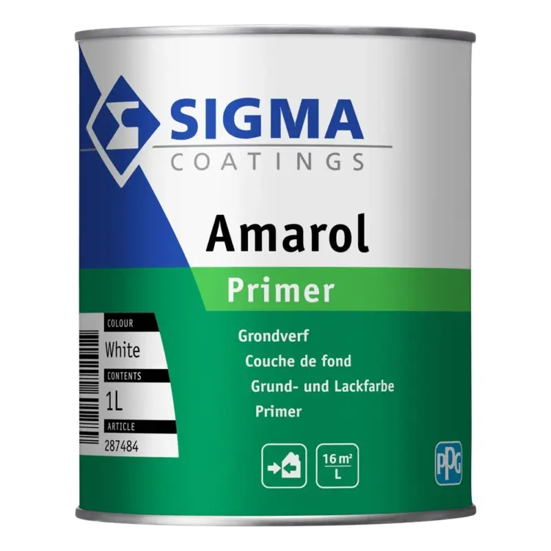 Sigma Amarol Primer | Grondverf Buiten-1 LTR - Wit Gratis Retour