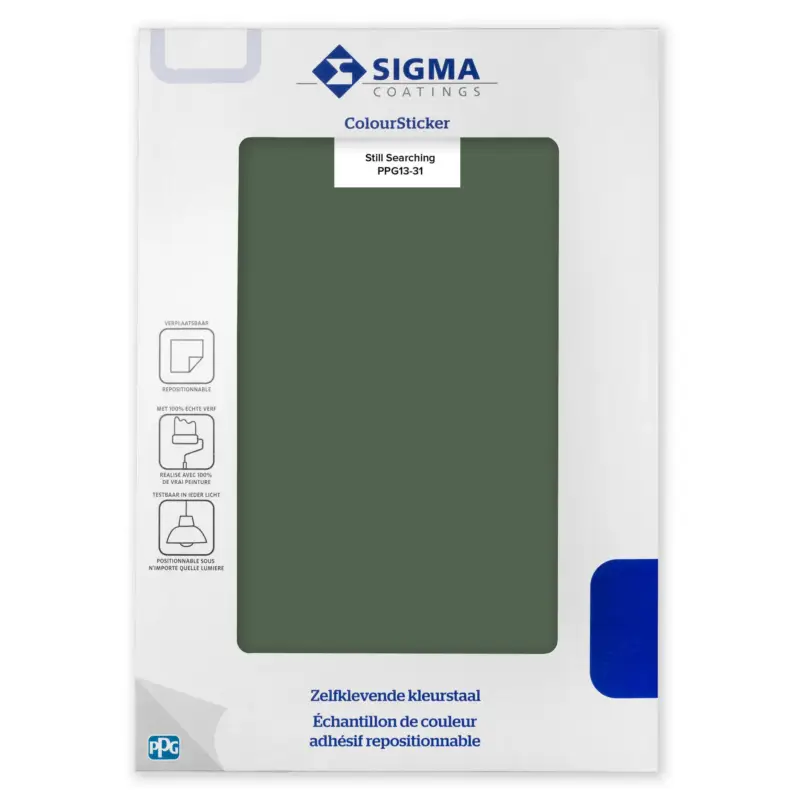 Hoge Kwaliteit Kleurstaal Sigma ColourSticker Still Searching PPG13-31 | Zelfklevende Kleurstaal-1 ST