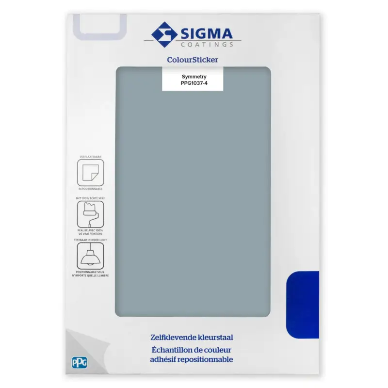 Kleurstaal Sigma ColourSticker Symmetry PPG1037-4 | Zelfklevende Kleurstaal-1 ST Bestseller