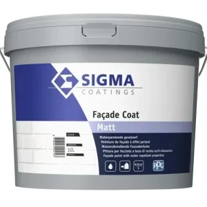 Sigma Facade Coat Matt | Matte Gevelverf-5 LTR - Wit Beperkt Aanbod