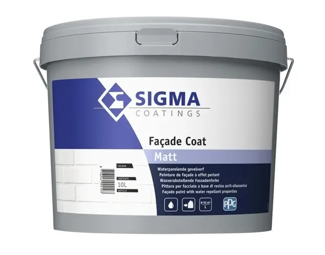 Sigma Facade Coat Matt | Matte Gevelverf-5 LTR - Wit Beperkt Aanbod