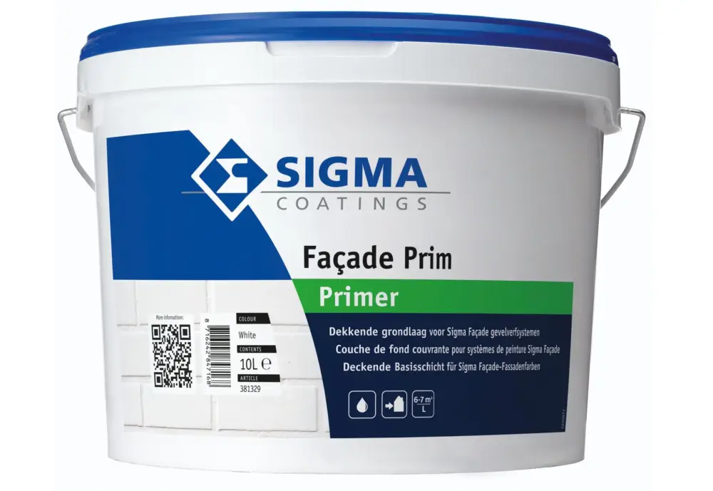 Beperkt Aanbod Sigma Facade Primer Aqua | Gevelprimer Buiten-5 LTR - Wit