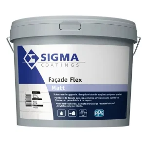 Bestel Nu Sigma Facade Flex Matt | Matte Gevelverf-10 LTR - Wit