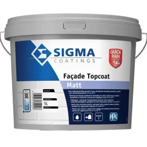 Populair Sigma Facade Topcoat Matt QRR | Matte Gevelverf-5 LTR - Wit