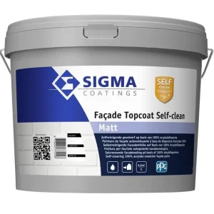 Sigma Facade Topcoat Selfclean Matt | Zelfreinigende Matte Gevelverf-10 LTR - Wit Seizoensaanbieding