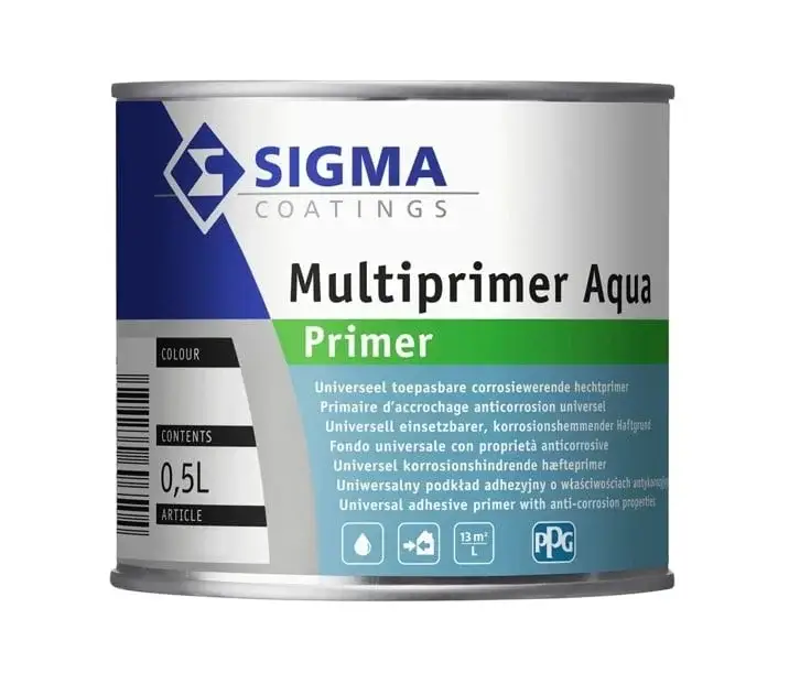 Sigma Multiprimer Aqua | Grondverf Binnen & Buiten-500 ML - Wit Voordeelprijs