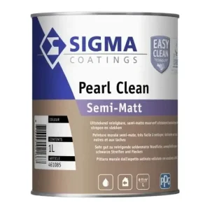 Sigma Pearl Clean Semi-Matt | Reinigbare Muurverf-1 LTR - Wit Favoriet
