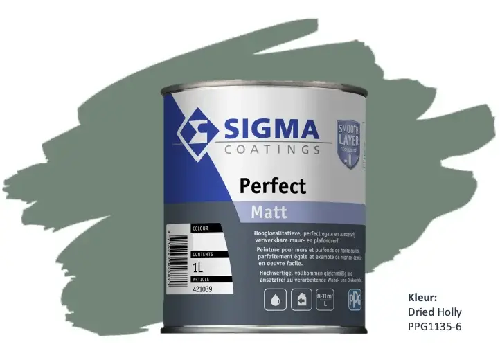 Sigma Perfect Matt | PPG1135-6Dried Holly-1 LTR Gratis Retour