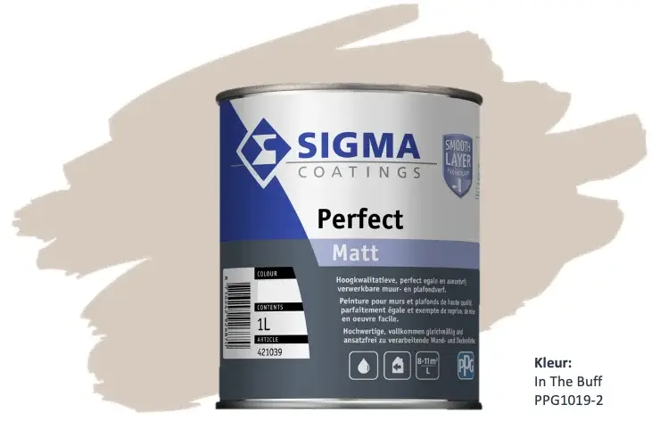 Sigma Perfect Matt | PPG1019-2 In The Buff-1 LTR Premium