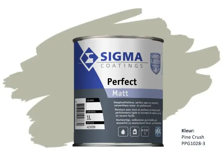 Betaalbaar Sigma Perfect Matt | PPG1028-3 Pine Crush-1 LTR
