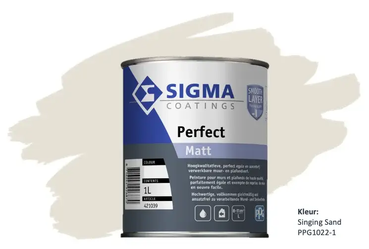 Sigma Perfect Matt | PPG1022-1 Singing Sand-1 LTR Seizoensaanbieding