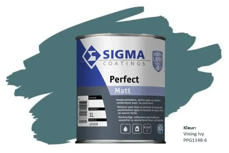 Sigma Perfect Matt | Vining Ivy PPG1148-6-1 LTR Op = Op