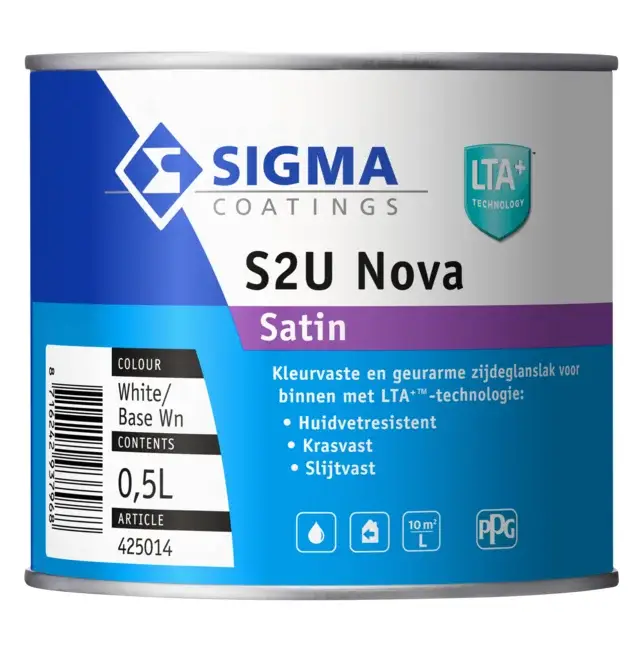 Dagaanbieding Sigma S2U Nova Satin | Zijdeglans Lakverf Binnen-500 ML - Wit