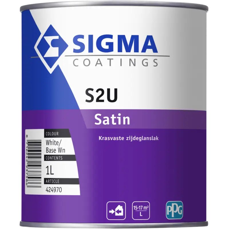 Meest Verkocht Sigma S2U Satin | Zijdeglans Lakverf Buiten-1 LTR - Wit