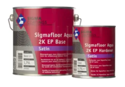 Sigma Sigmafloor Aqua 2K EP Satin | Zijdeglans Vloerverf Binnen & Buiten-2,5 LTR - Kleur Alleen Vandaag