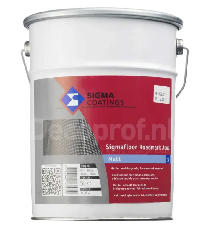 Betaalbaar Sigma Sigmafloor Roadmark Aqua Matt-5 LTR - Geel