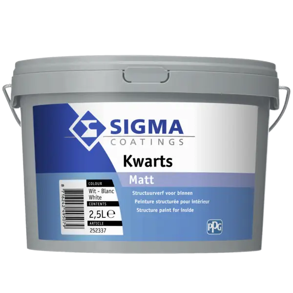 Sigma Kwarts Matt | Matte Structuurverf Binnen-2,5 LTR - Wit Populair