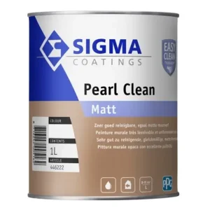 Goedkoop Sigma Pearl Clean Matt | Reinigbare Matte Muurverf-1 LTR - Wit