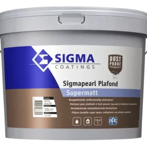Sigma Sigmapearl Plafond Supermatt | Super Matte Plafondverf-10 LTR - Wit Beperkte Voorraad