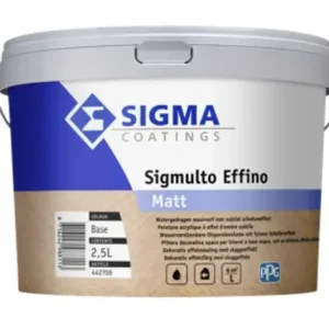 Populair Sigma Sigmulto Effino Matt | Decoratieve Wandafwerking-2,5 LTR - Kleur