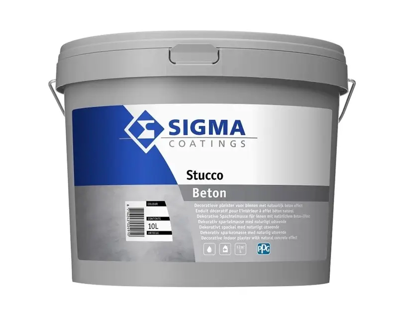 Sigma Stucco Beton Matt | Decoratieve Wandafwerking-10 LTR - RAL7023 (Betongrijs) Gereduceerde Prijs