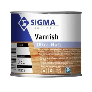 Sigma Varnish Ultra Matt | Extra Matte Blanke Lakverf Binnen-500 ML Betrouwbaar