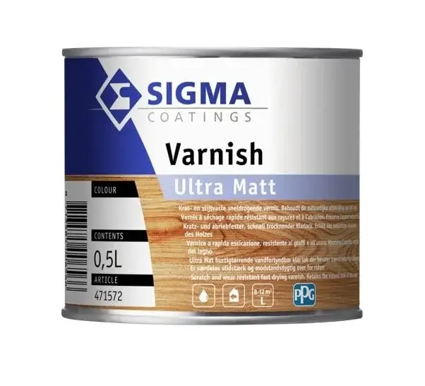 Sigma Varnish Ultra Matt | Extra Matte Blanke Lakverf Binnen-500 ML Betrouwbaar