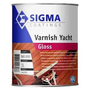 Sigma Varnish Yacht Gloss | Hoogglans Blanke Lak-1 LTR Op = Op