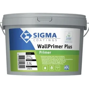 Hete Deal Sigma Wallprimer Plus | Dekkende Muurprimer-2,5 LTR - Wit