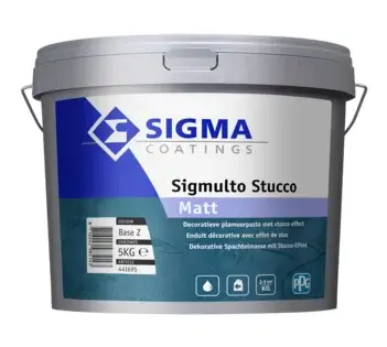 Sigma Sigmulto Stucco Matt | Decoratieve Wandafwerking-5 KG - Kleur Goedkoop