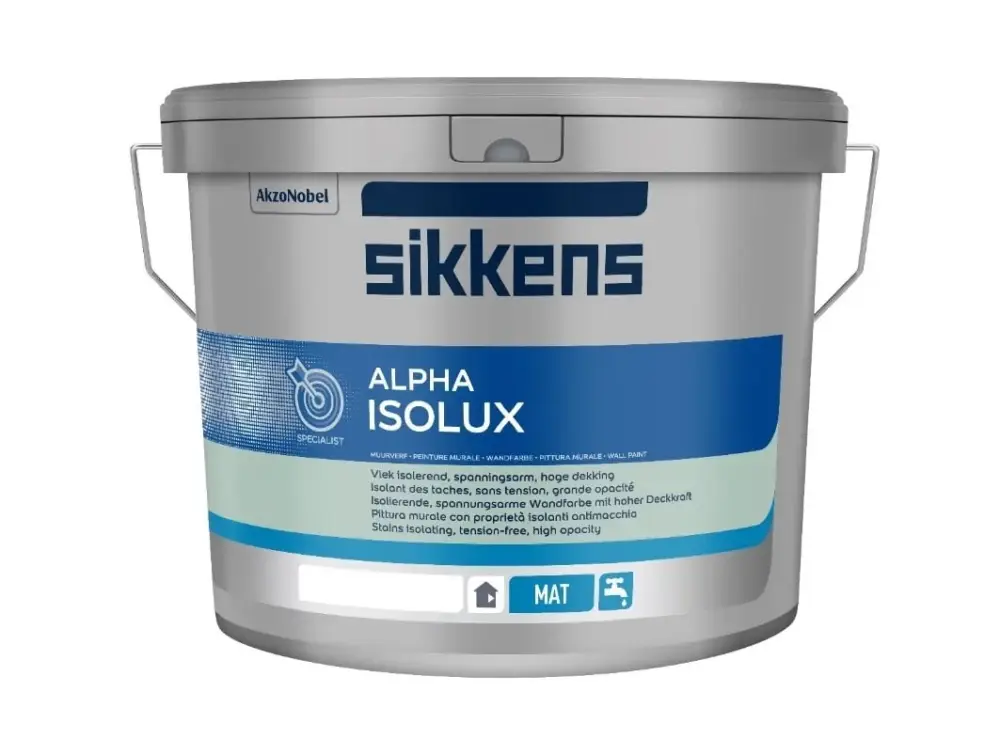 Lage Prijs Sikkens Alpha Isolux SF | Isolerende Muurverf-10 LTR - Wit