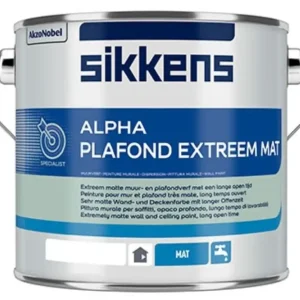 Alleen Vandaag Sikkens Alpha Plafond Extreem Mat | Extra Matte Plafondverf-2,5 LTR - Wit