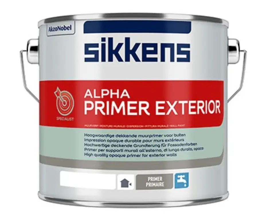 Express Levering Sikkens Alpha Primer Exterior | Gevelprimer Buiten-2,5 LTR - Wit