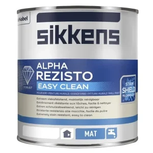 Veilige Betaling Sikkens Alpha Rezisto Easy Clean Mat | Reinigbare Matte Muurverf-1 LTR - Wit