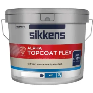 Goedkoop Sikkens Alpha Topcoat Flex | Matte Gevelverf-10 LTR - Wit