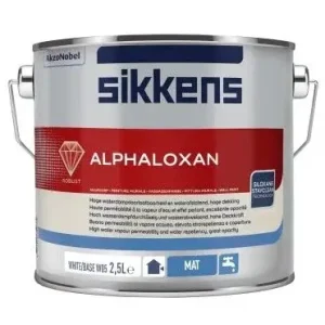 Snelle Levering Sikkens Alphaloxan | Matte Gevelverf-2,5 LTR - Wit