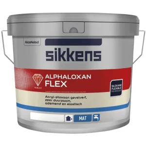 Op = Op Sikkens Alphaloxan Flex | Matte Gevelverf-10 LTR - Wit