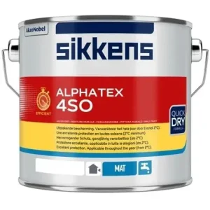 Sikkens Alphatex 4SO Mat | Matte Gevelverf-2,5 LTR - Wit Lage Kosten