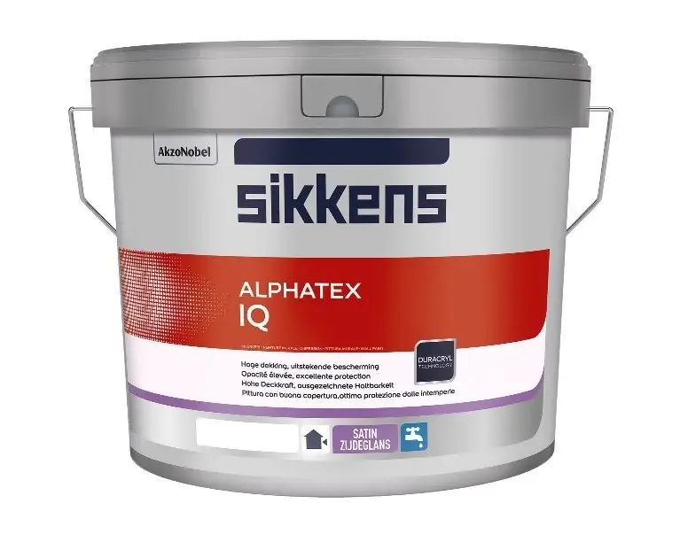 Nieuw Sikkens Alphatex IQ | Zijdeglans Gevelverf-1 LTR - Wit