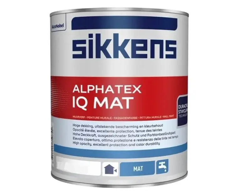 Sikkens Alphatex IQ Mat | Matte Gevelverf-1 LTR - Wit Direct Verzonden