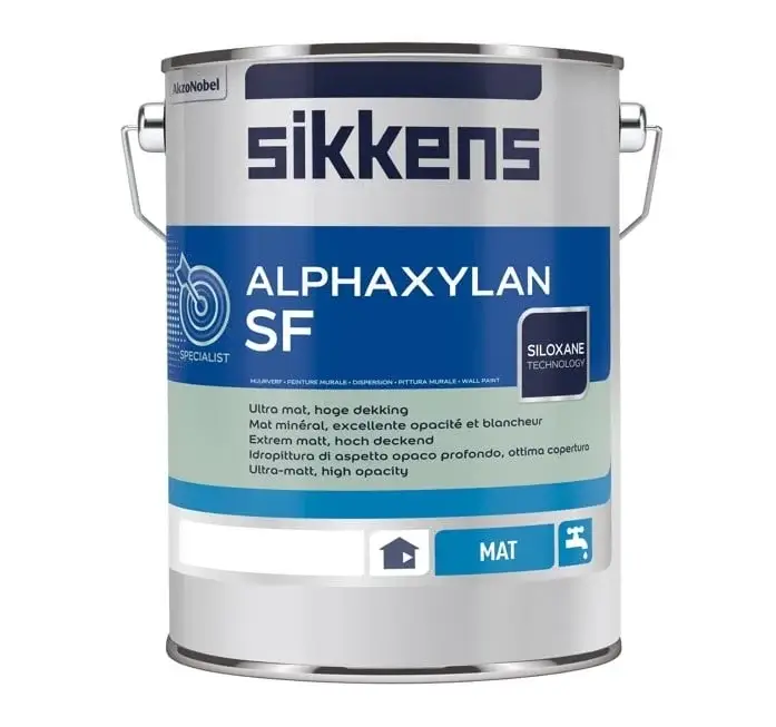 Sikkens Alphaxylan SF | Kalkmatte Muurverf-10 LTR - Wit Beperkte Voorraad
