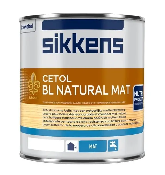 Direct Beschikbaar Sikkens Cetol BL Natural Mat | Matte Transparante Beits-1 LTR - Kleurloos