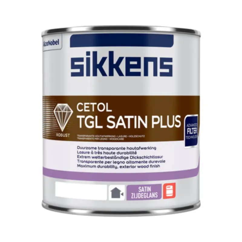 Sikkens Cetol TGL Satin | Zijdeglans Transparante Beits-1 LTR - Kleurloos Uitverkoop