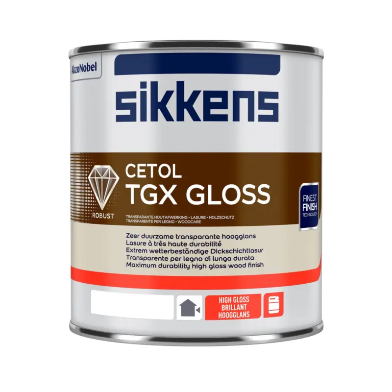Sikkens Cetol TGX Gloss | Hoogglans Transparante Beits-1 LTR - Kleurloos Beperkte Voorraad