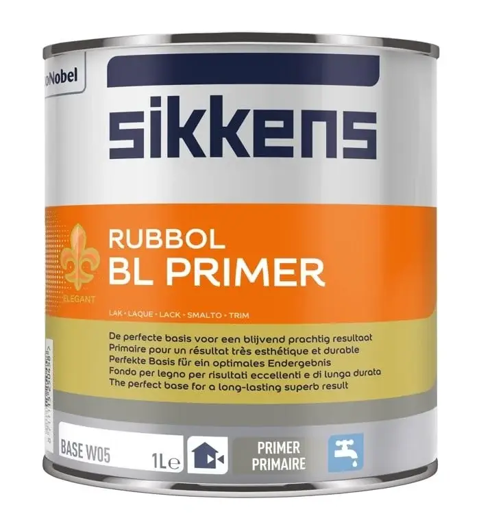 Laatste Versie Sikkens Rubbol BL Primer | Grondverf Binnen & Buiten-1 LTR - Wit